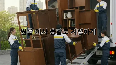 원룸 이사? 용달로 저렴하게!